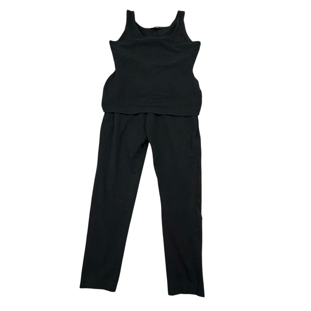 Kors Michael Kors Women's Black Two-Piece Tank Top and Pant Lounge Set